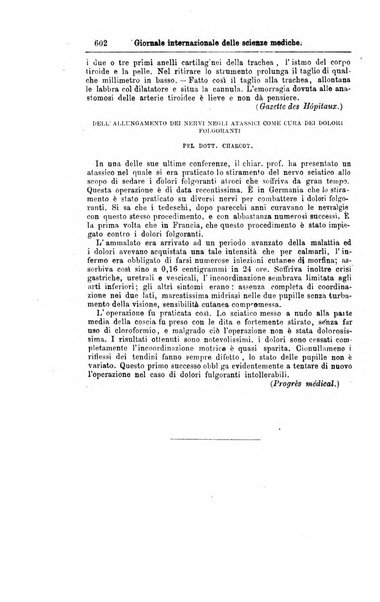 Giornale internazionale delle scienze mediche