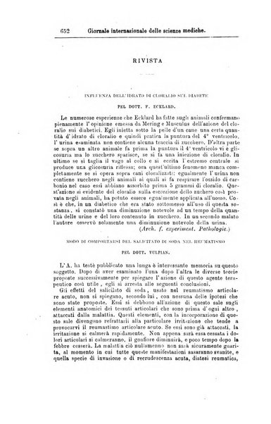 Giornale internazionale delle scienze mediche