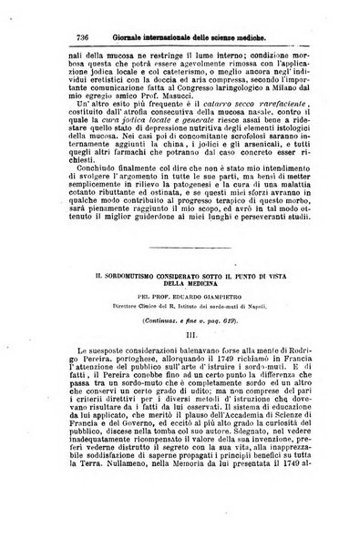 Giornale internazionale delle scienze mediche