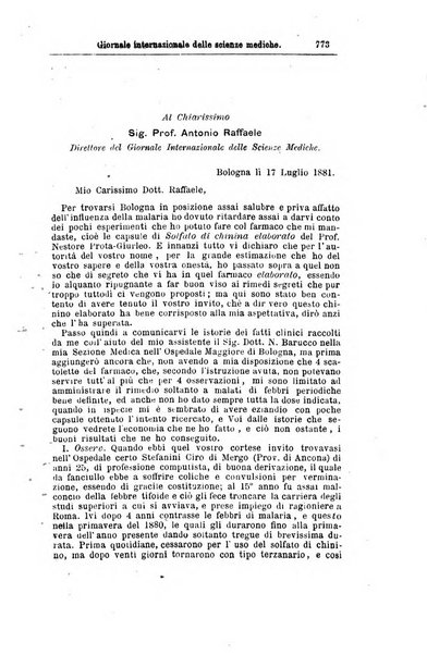 Giornale internazionale delle scienze mediche