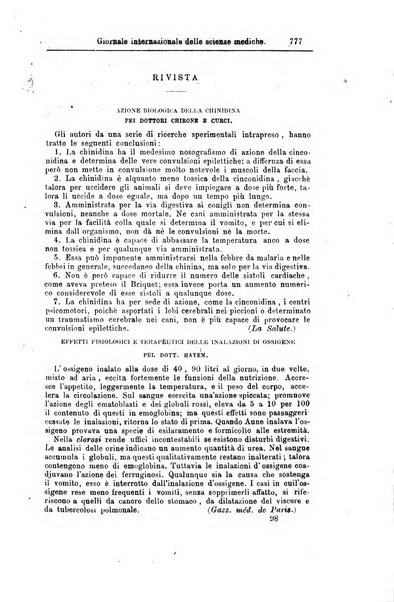 Giornale internazionale delle scienze mediche