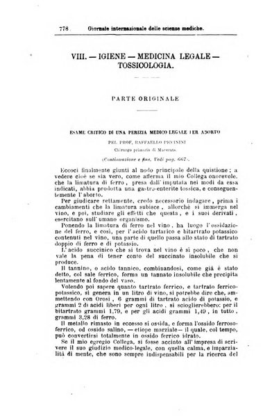 Giornale internazionale delle scienze mediche