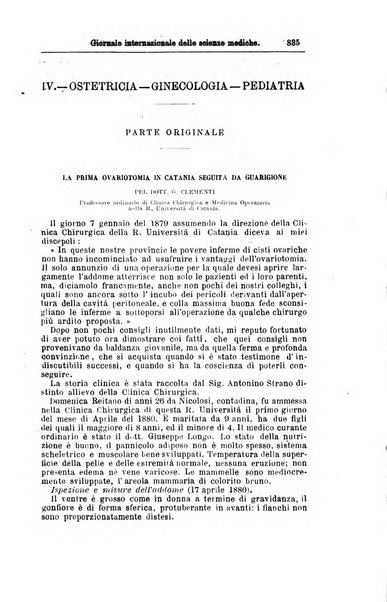 Giornale internazionale delle scienze mediche