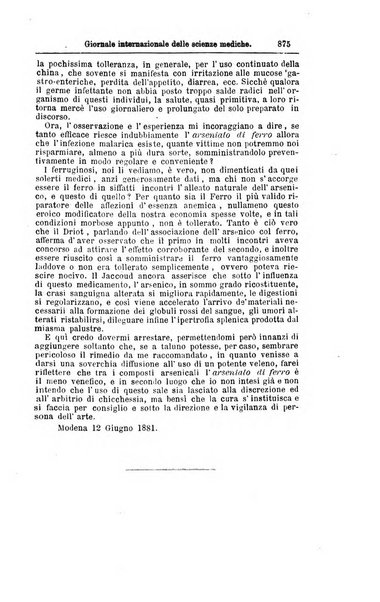 Giornale internazionale delle scienze mediche