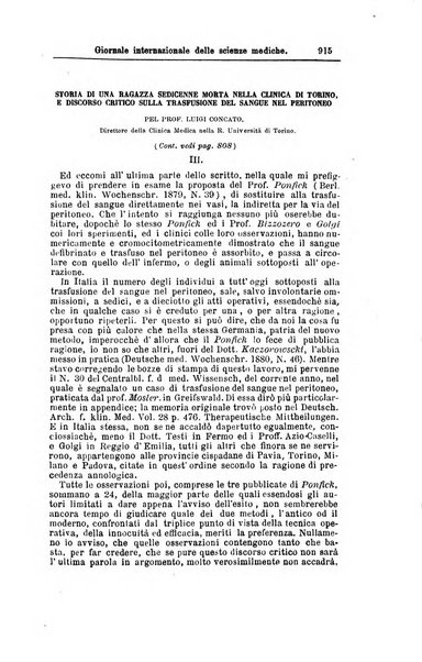 Giornale internazionale delle scienze mediche