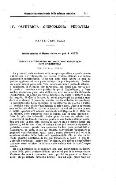 Giornale internazionale delle scienze mediche