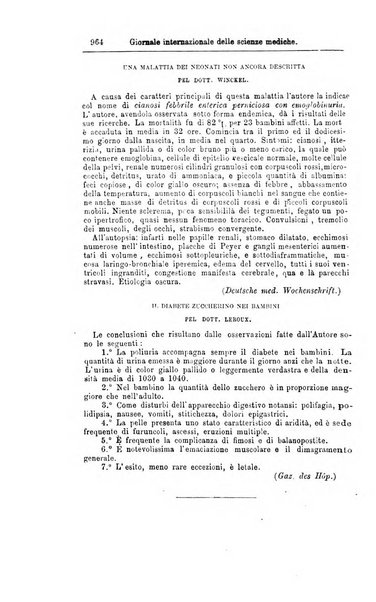 Giornale internazionale delle scienze mediche