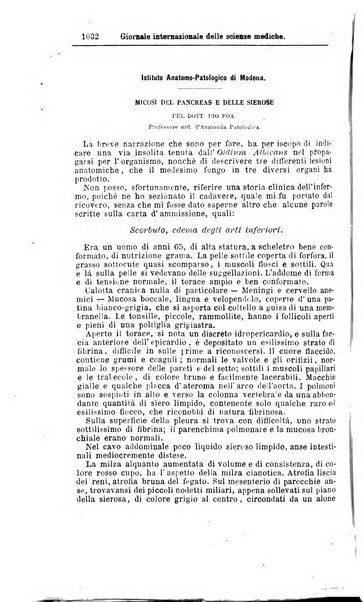 Giornale internazionale delle scienze mediche