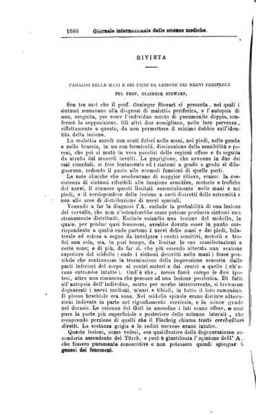 Giornale internazionale delle scienze mediche