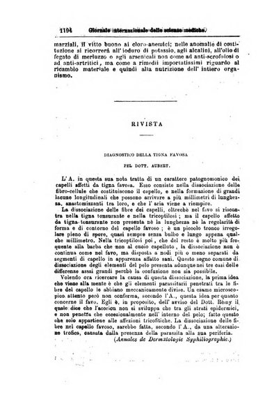 Giornale internazionale delle scienze mediche