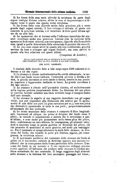 Giornale internazionale delle scienze mediche