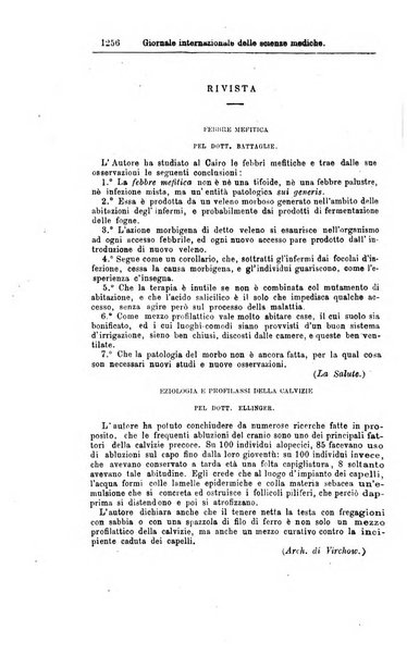 Giornale internazionale delle scienze mediche