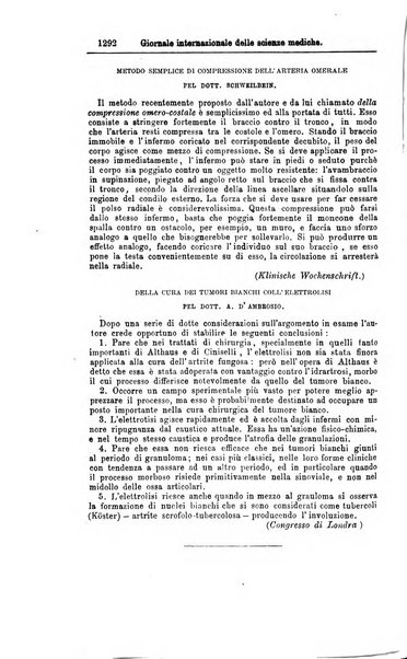 Giornale internazionale delle scienze mediche