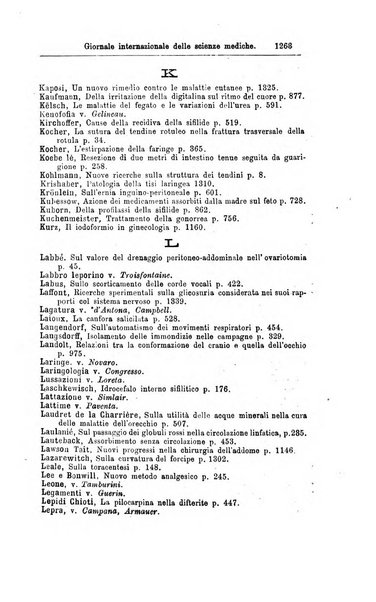 Giornale internazionale delle scienze mediche