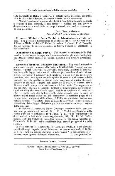 Giornale internazionale delle scienze mediche