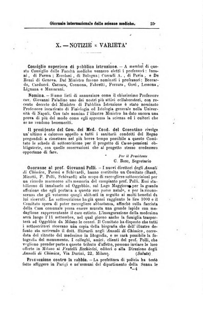 Giornale internazionale delle scienze mediche