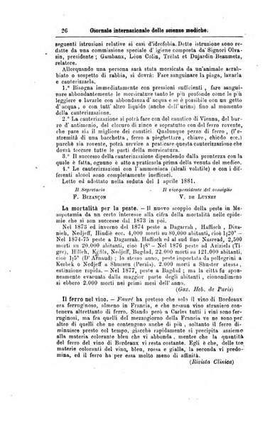 Giornale internazionale delle scienze mediche