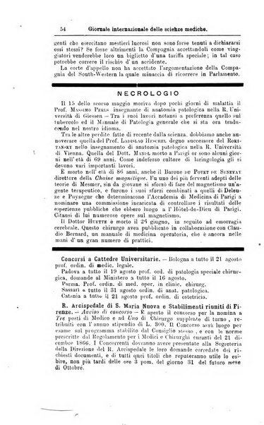 Giornale internazionale delle scienze mediche