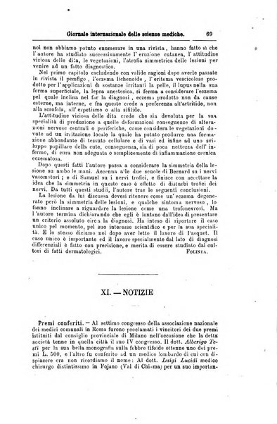 Giornale internazionale delle scienze mediche