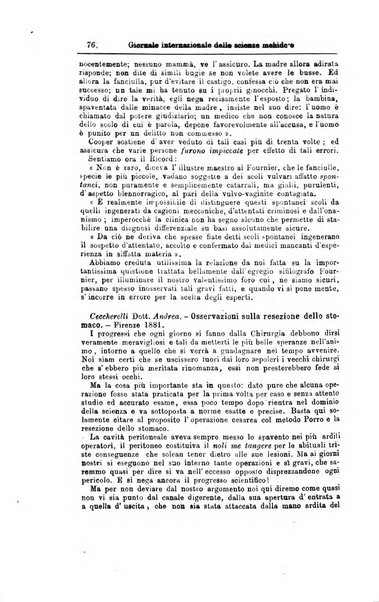 Giornale internazionale delle scienze mediche