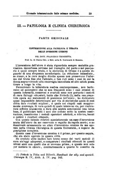 Giornale internazionale delle scienze mediche