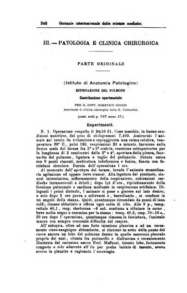 Giornale internazionale delle scienze mediche