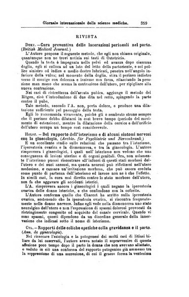 Giornale internazionale delle scienze mediche