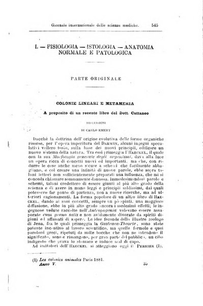 Giornale internazionale delle scienze mediche