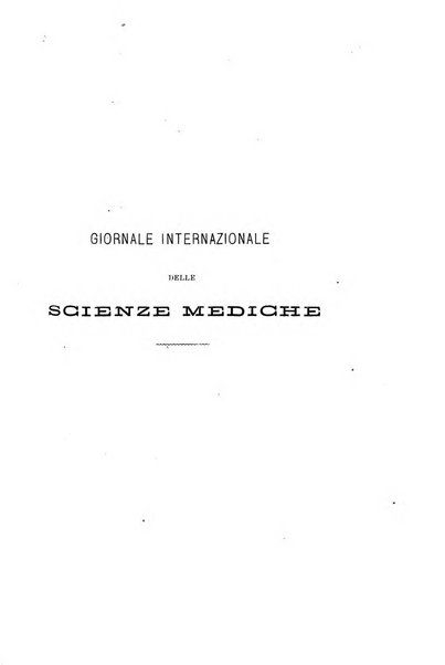 Giornale internazionale delle scienze mediche