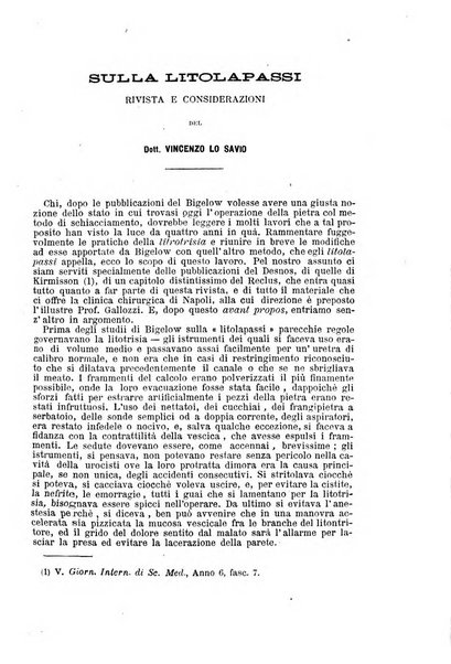 Giornale internazionale delle scienze mediche