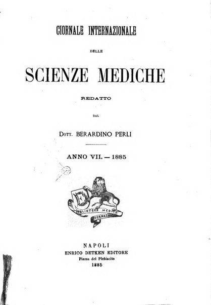 Giornale internazionale delle scienze mediche