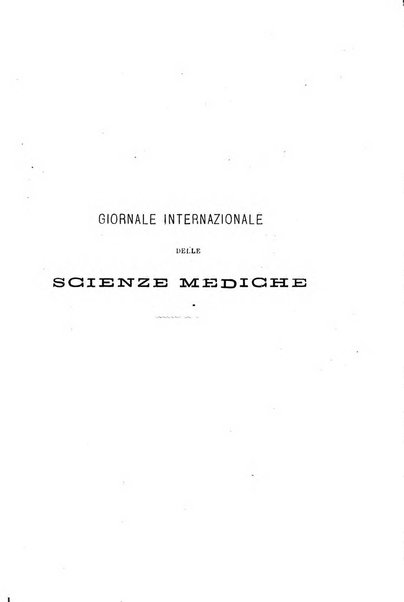 Giornale internazionale delle scienze mediche