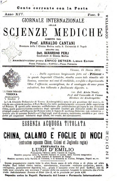 Giornale internazionale delle scienze mediche