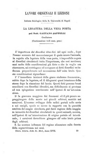 Giornale internazionale delle scienze mediche