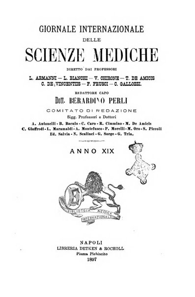 Giornale internazionale delle scienze mediche