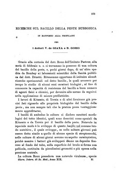 Giornale internazionale delle scienze mediche