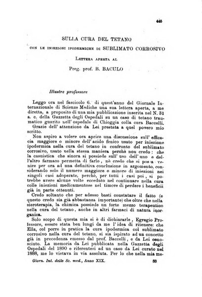 Giornale internazionale delle scienze mediche