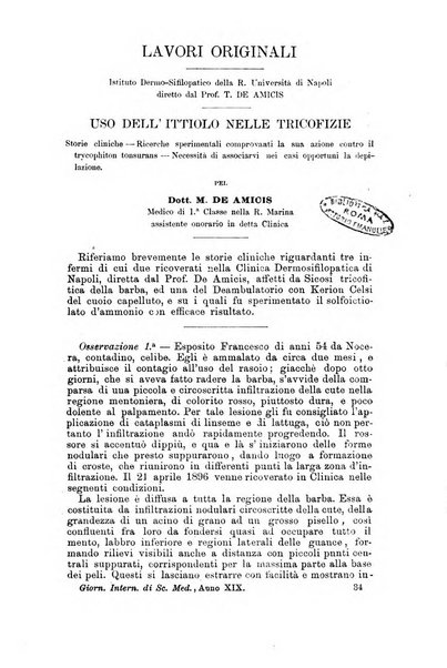 Giornale internazionale delle scienze mediche