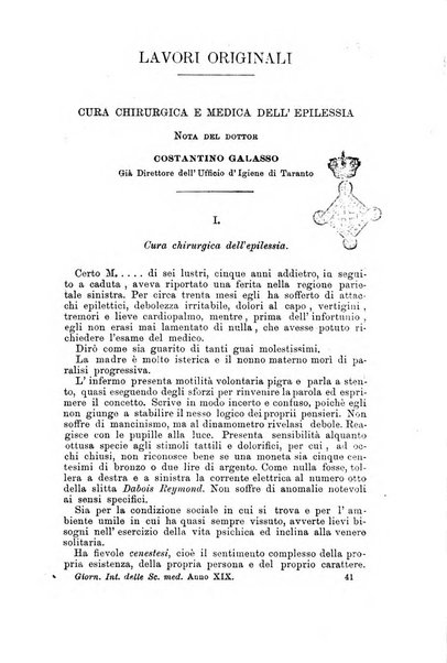 Giornale internazionale delle scienze mediche