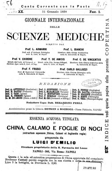 Giornale internazionale delle scienze mediche