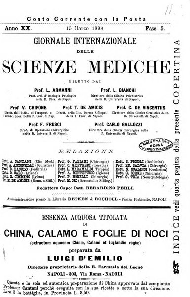 Giornale internazionale delle scienze mediche