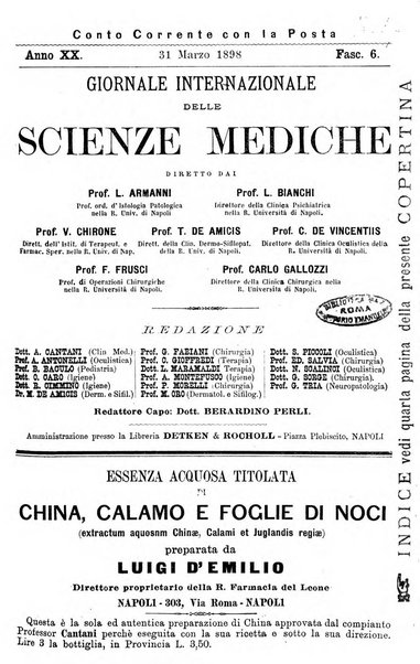 Giornale internazionale delle scienze mediche