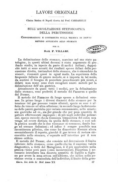 Giornale internazionale delle scienze mediche