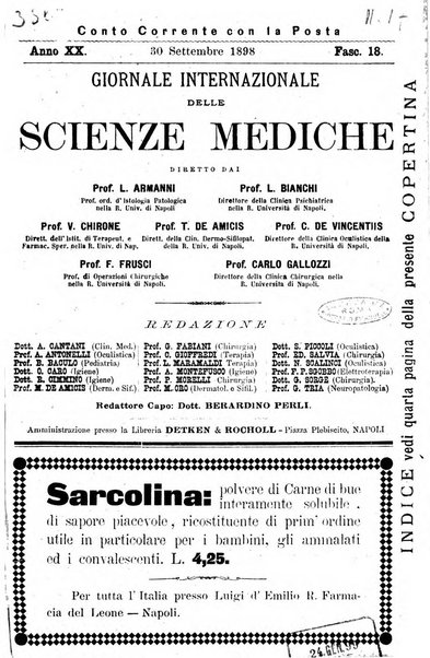 Giornale internazionale delle scienze mediche