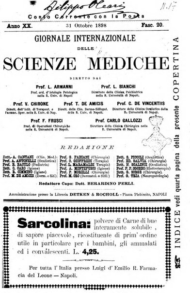 Giornale internazionale delle scienze mediche