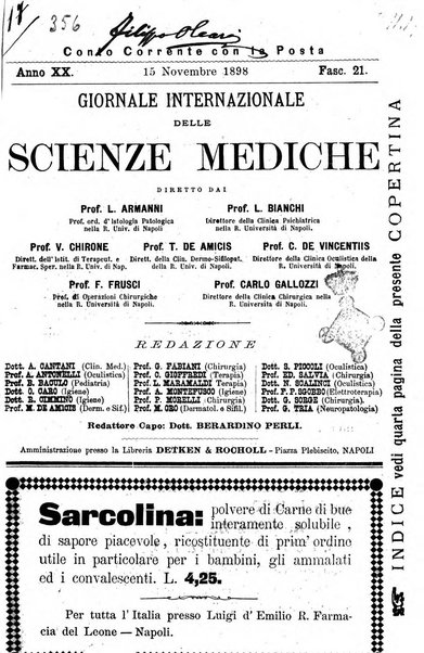 Giornale internazionale delle scienze mediche