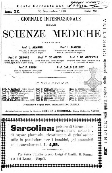 Giornale internazionale delle scienze mediche