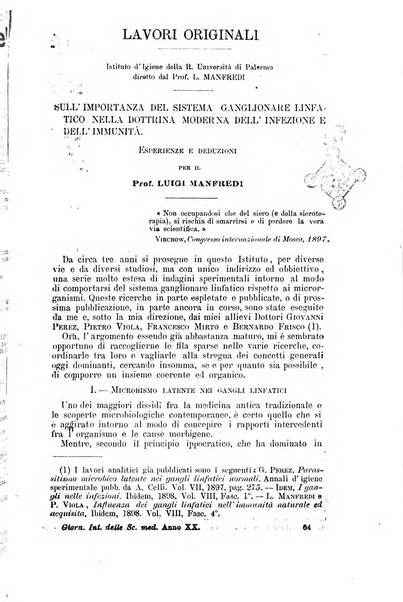 Giornale internazionale delle scienze mediche