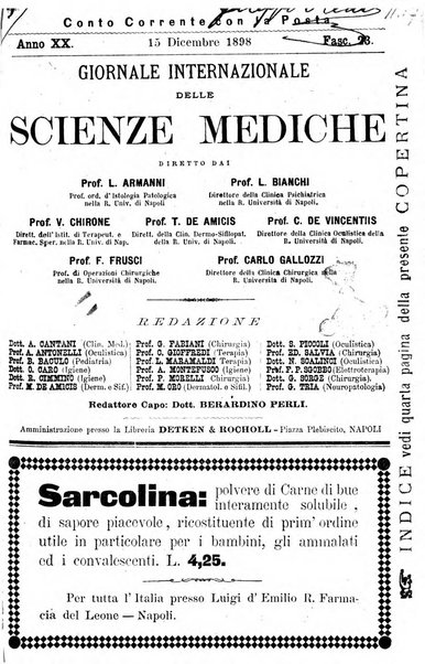 Giornale internazionale delle scienze mediche