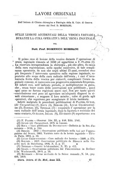 Giornale internazionale delle scienze mediche